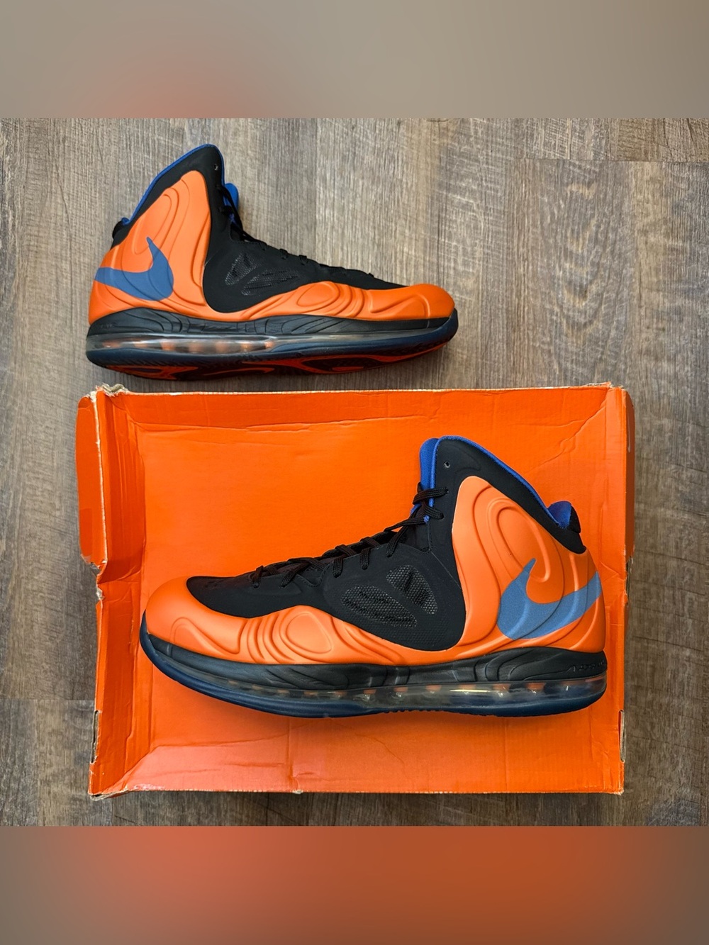 Nike Air Max Hyperposite Amare Stoudemire Stat Knicks Orange Blue Black